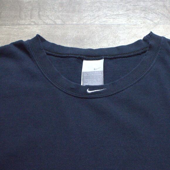 Vintage Nike Shirt Mens M Black Sleeveless Center Swoosh Streetwear Basketball - Picture 4 of 6